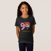 GIRL Birthday Pirate Neunter Name T - Shirt (Vorne ganz)