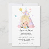 Girl Birthday Slumber Party Einladung (Vorderseite)