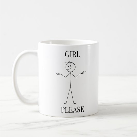 Girl Bitte Tasse (Links)