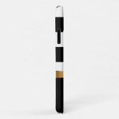 Girl Black Bold Stripes Golden BOW personalisiert Case-Mate iPhone Hülle (Hinten/Rechts)