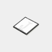 Girl Black Diamond Glitzer Kleine Monogramm-Bezeic Post-it Klebezettel (angewinkelt)