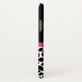 Girl Black Giraffe Animal Print Niedlich Hot Pink  Case-Mate iPhone Hülle (Hinten/Rechts)