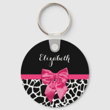 Girl Black Giraffe Animal Print Niedlich Hot Pink