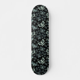 Girl Black & White Butterfly-Skateboard Skateboard