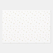 Girl Blue & Gold Wrapping Paper Set Geschenkpapier Set (Vorderseite 2)