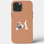 Girl Blumen mit großen ersten rosa eleganten moder Case-Mate iPhone Hülle (Rückseite)