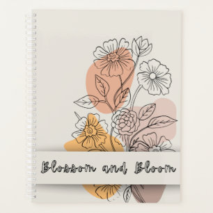 Girl-Blumengeschenk für ihren Planner Planer