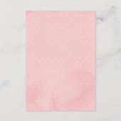 Girl Blush Floral Woodland Animals Bücher für Baby Begleitkarte (Rückseite)