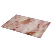 Girl Blush Pink Cream Brown Cowhide Schneidebrett (Ecke)