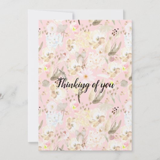 Girl Blush Pink Creme White Floral (Vorderseite)