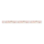 Girl Blush Pink Creme White Floral Ripsband (Vorderseite)