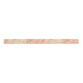 Girl Blush Pink Gefärbte Krawatte Gold Leopard Pri Ripsband (Vorderseite)