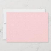 Girl Blush Pink Gold Floral Baby Girl Dusche Einladung (Rückseite)