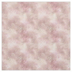 Girl Blush Pink Gold Glam Leopard Print Stoff