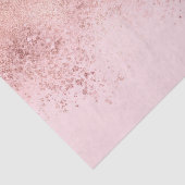 Girl Blush Pink Rose Gold Sprayed Confetti Ombre Seidenpapier (Ausschnitt)