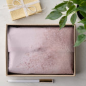 Girl Blush Pink Rose Gold Sprayed Confetti Ombre Seidenpapier (Geschenk)