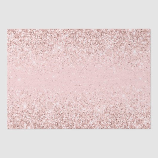 Girl Blush Pink Sparkle Glitzer Seidenpapier (Vorderseite)