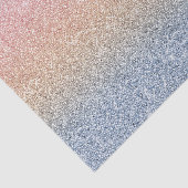 Girl Blush Rose Gold Blue Ombre Glitzer Glitzern Seidenpapier (Ausschnitt)