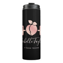 Girl Blush Rose Gold Fitness Trainer Business Car