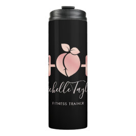 Girl Blush Rose Gold Fitness Trainer Business Car Thermosbecher