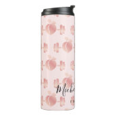 Girl Blush Rose Gold Fitness Trainer Business Car Thermosbecher (Nach links gedreht)