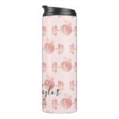 Girl Blush Rose Gold Fitness Trainer Business Car Thermosbecher (Nach rechts gedreht)