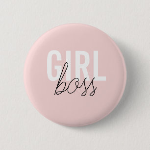 Girl Blush Typografy-Drehbuchautor Button