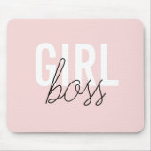 Girl Blush Typografy-Drehbuchautor Mousepad (Vorne)