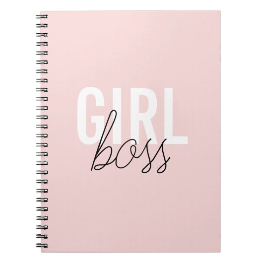 Girl Blush Typografy-Drehbuchautor Notizblock (Vorderseite)
