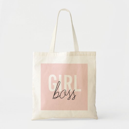 Girl Blush Typografy-Drehbuchautor Tragetasche (Vorne)