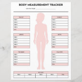 Girl Body Measurement Tracker-Gewichtsabnahme (Vorderseite)