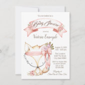 Girl Boho Fox Baby Shower Einladungen (Vorderseite)