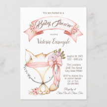 Girl Boho Fox Baby Shower Einladungen