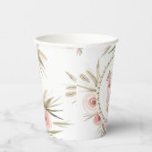 Girl Boho Fox Baby Shower Pappbecher (Rechts)