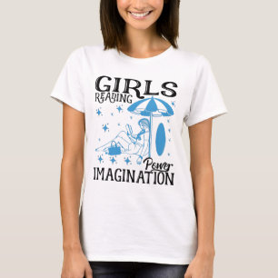 Girl book tee Girl liest Power Fantasie