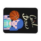 Girl Boss Basketball Magnet (Horizontal)
