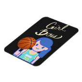 Girl Boss Basketball Magnet (Linke Seite)