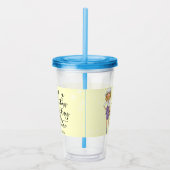 Girl Boss | Blonde Lady Glass | Gelb Acryltrinkbecher (Rechts)