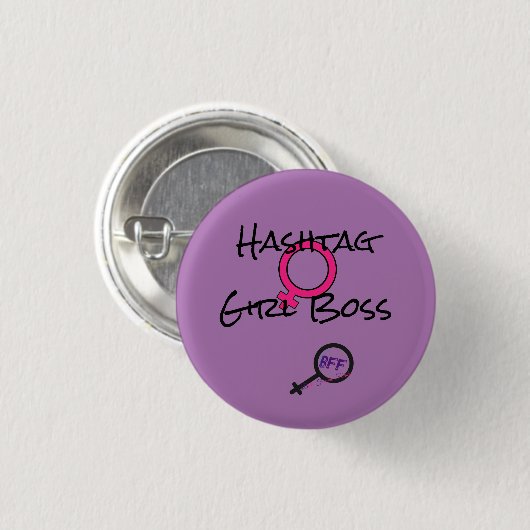 Girl Boss Button (Vorne & Hinten)