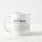 Girl-Boss Definition Modernes Girl Boss Office Kaffeetasse (Links)