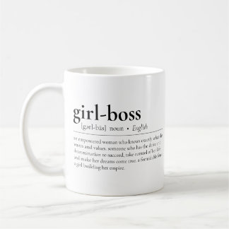 Girl-Boss Definition Modernes Girl Boss Office Kaffeetasse