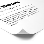 Girl Boss Definition Wall Art Print Poster (Ecke)