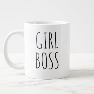 "Girl Boss" Einfaches modernes Bauernhaus Jumbo-Tasse