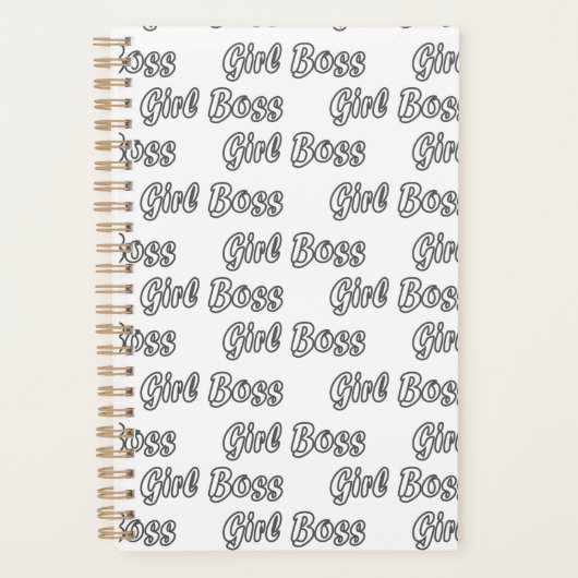 Girl Boss Empowered Lady Entrepreneur Planer (Vorderseite)