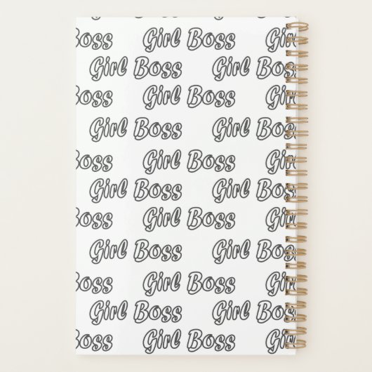 Girl Boss Empowered Lady Entrepreneur Planer (Rückseite)