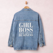 Girl Boss Fragte mich über mein Geschäftskleid Jeansjacke (Hangar)