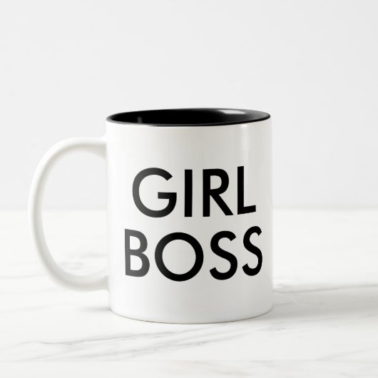 Girl Boss | Funny Spaß Slogan Tasse (Links)