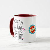 Girl Boss Gebäude Ihr Empire Name Datum hinzufügen Tasse (Vorderseite Links)