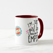 Girl Boss Gebäude Ihr Empire Name Datum hinzufügen Tasse (VorderseiteRechts)