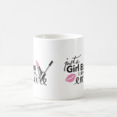 Girl Boss Gebäude ihr Empire - Pink Lipstick Kaffeetasse (Mittel)
